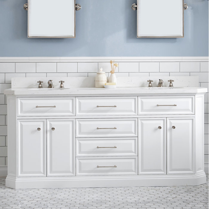 Etta Avenue™ Caius 72" Double Bathroom Vanity Set & Reviews Wayfair